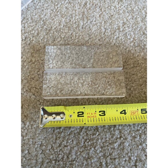 12 pack 4" Clear Acrylic Stand - 3mm Slot Wedding Sign Holders NIB - Picture 8 of 12